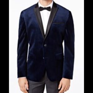 COPY - Men’s Slim-fit Blue Velvet Blazer